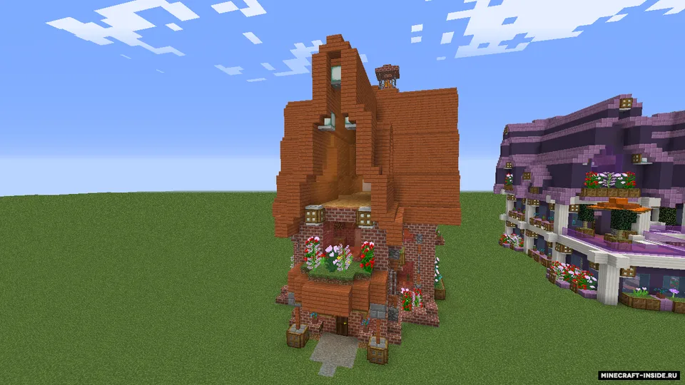 Uch uy — Minecraft xarita, rasm 4