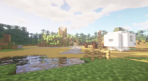Shrek va uning botqog'i — Minecraft xarita, rasm 1