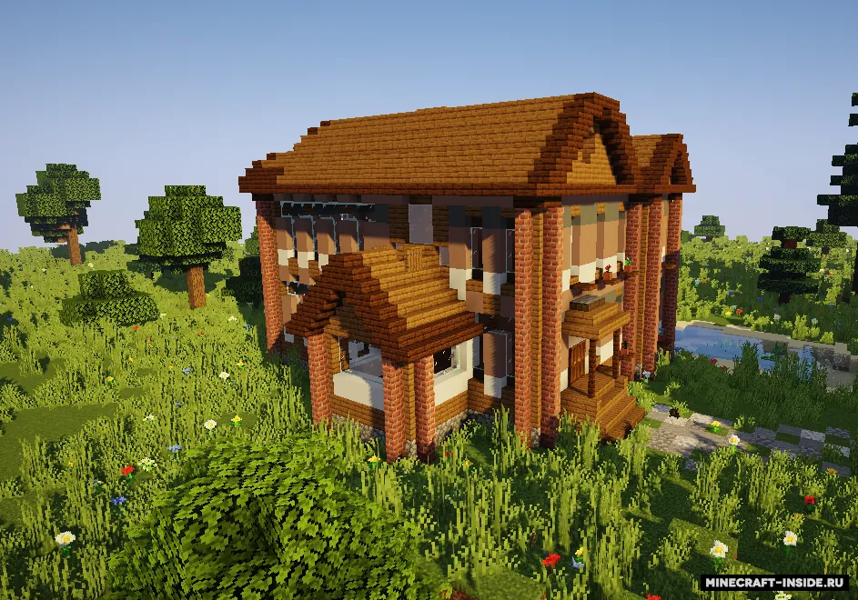 Dala o'rtasidagi uy — Minecraft xarita, rasm 2