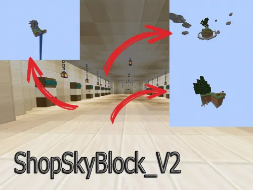 ShopSkyBlock 2 — Minecraft xarita, rasm 1