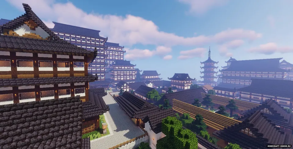 Coast Japanesse Town — Minecraft xarita, rasm 2