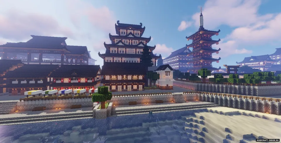 Coast Japanesse Town — Minecraft xarita, rasm 3