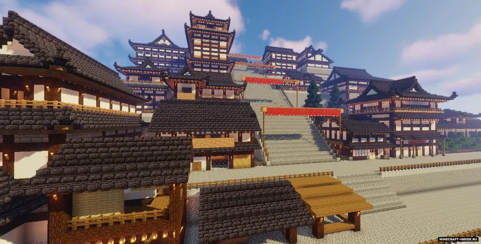 Coast Japanesse Town — Minecraft xarita, rasm 4
