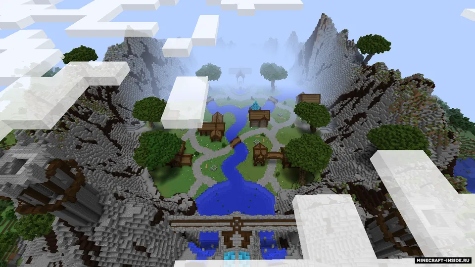 Fantasy Castle & Village — Minecraft xarita, rasm 2