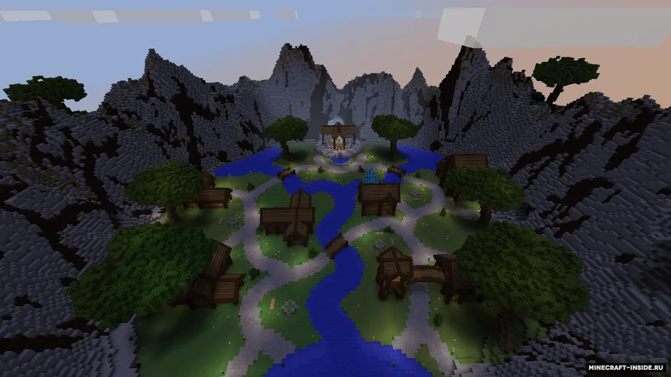 Fantasy Castle & Village — Minecraft xarita, rasm 5