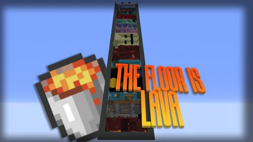 The Floor Is Lava — Minecraft xarita, rasm 1
