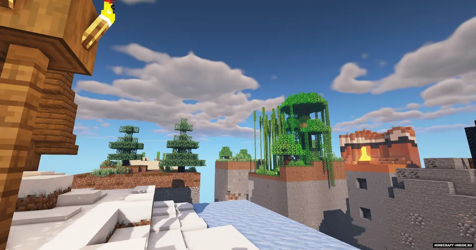To'qqiz chunk - Omon qolish xaritasi — Minecraft xarita, rasm 4