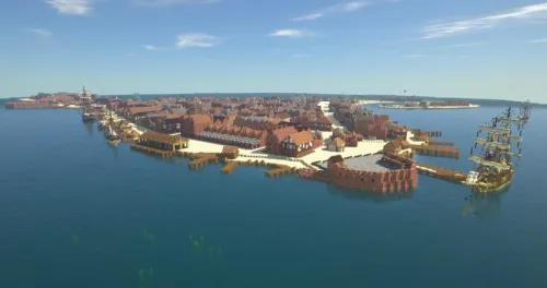 Port Royal: The Buccaneer Paradise — Minecraft xarita, rasm 1