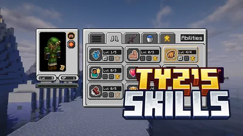 Tyz's Skills — Minecraft mod, rasm 1