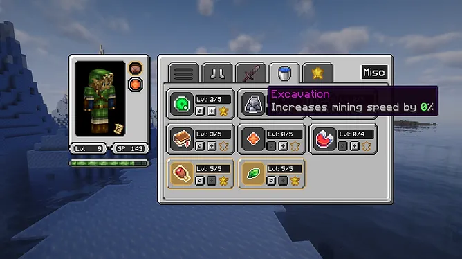 Tyz's Skills — Minecraft mod, rasm 4