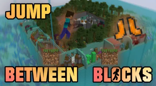 Jump Between Blocks — Minecraft xarita, rasm 1