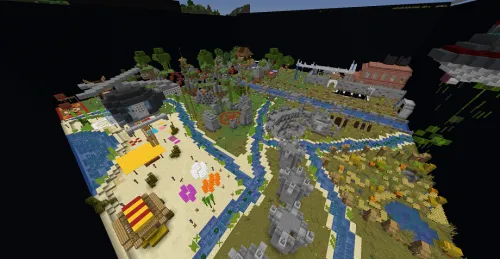 Hide and Seek + kitlar bilan PVP — Minecraft xarita, rasm 1