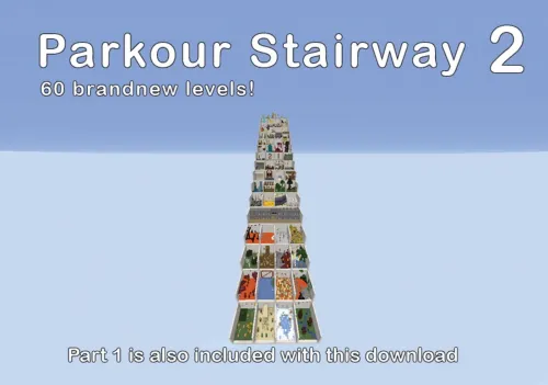 Parkour Stairway 2 — Minecraft xarita, rasm 1