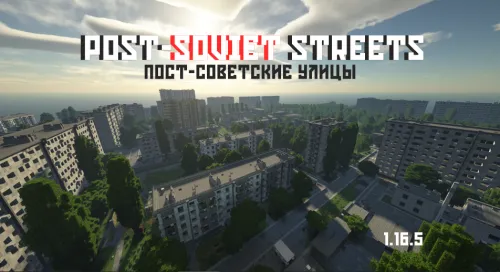 Post-Soviet Streets — Minecraft xarita, rasm 1