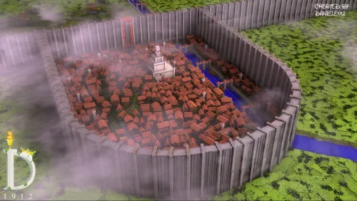 Attack on Titan: Shiganshina — Minecraft xarita, rasm 1