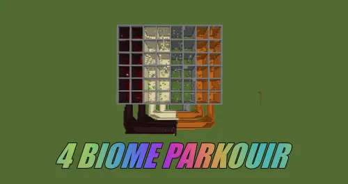 To'rt biom - Parkur — Minecraft xarita, rasm 1
