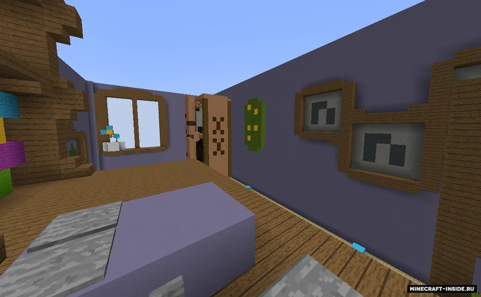 Hide and seek: Xonada berkib qolish — Minecraft xarita, rasm 2