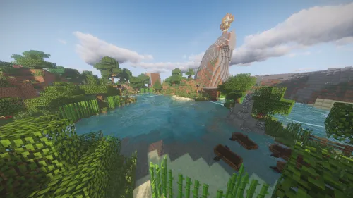 Village in the forest — Minecraft xarita, rasm 1