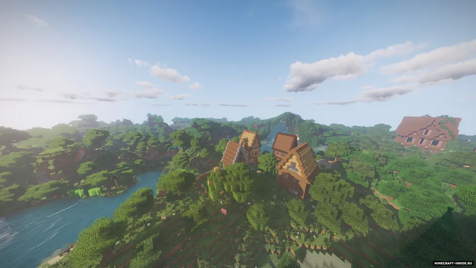 Village in the forest — Minecraft xarita, rasm 2