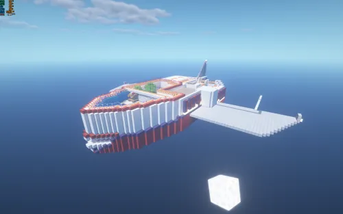 Space MT4 - kosmik kema — Minecraft xarita, rasm 1