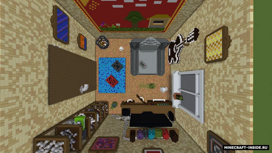 Bo'ydoq xonasida berkib qolish — Minecraft xarita, rasm 3