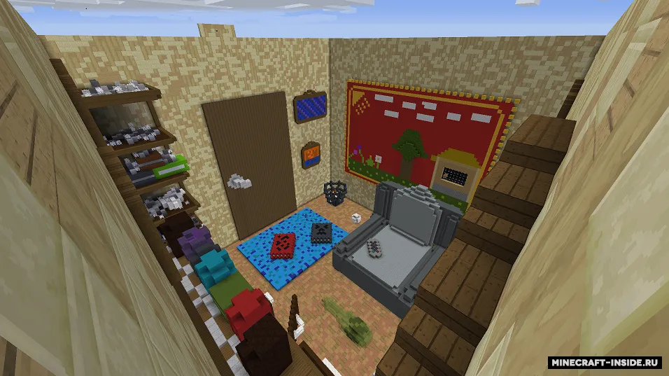 Bo'ydoq xonasida berkib qolish — Minecraft xarita, rasm 4