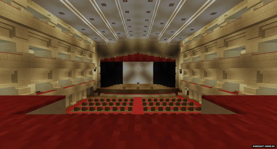 Ishchi teatr — Minecraft xarita, rasm 2