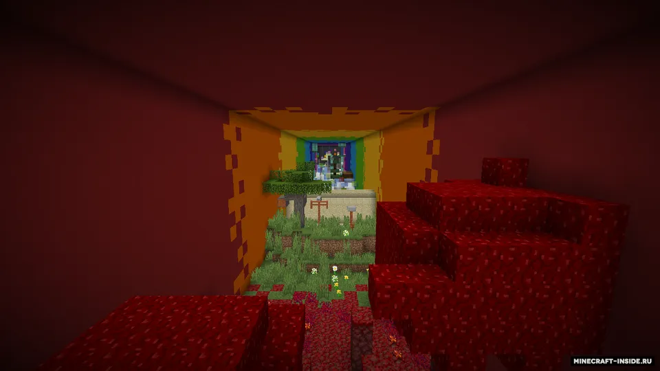 Rainbow parkour — Minecraft xarita, rasm 2