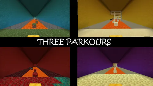 Three Parkors — Minecraft xarita, rasm 1