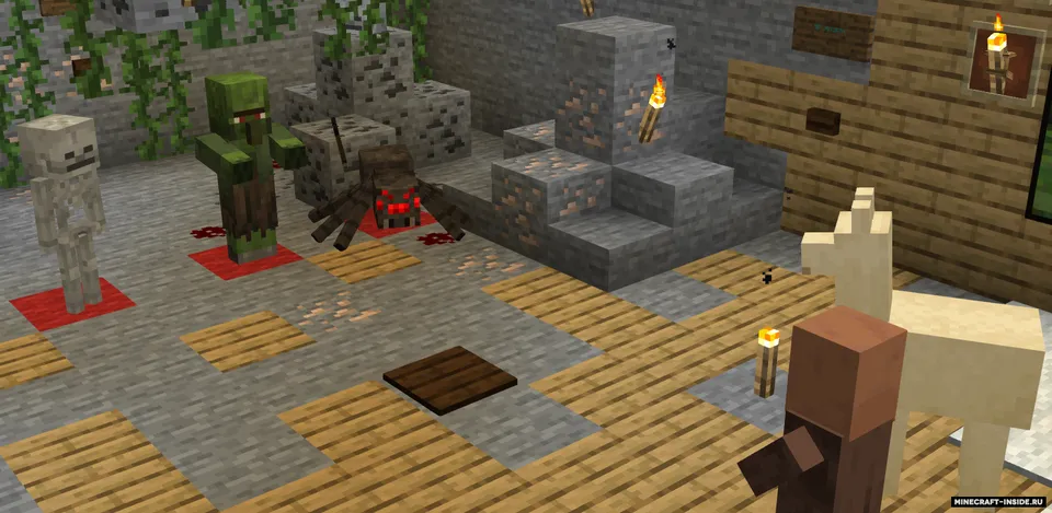 Dushman moblar VS Tinch aholi — Minecraft xarita, rasm 5