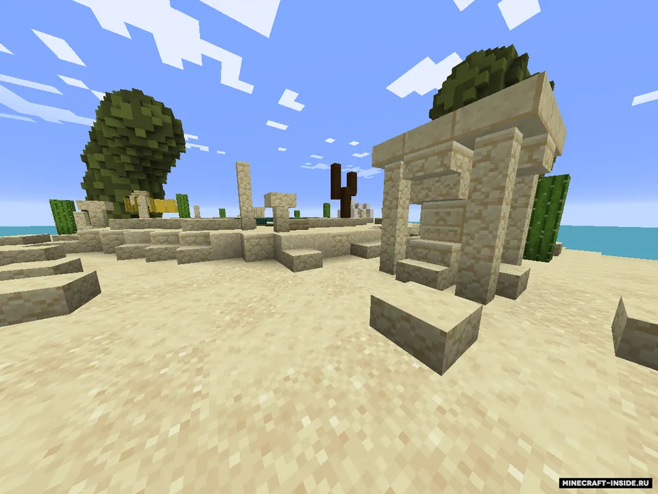 Qumli orolda PVP — Minecraft xarita, rasm 4