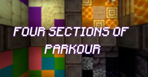 Four Sections Of Parkour — Minecraft xarita, rasm 1