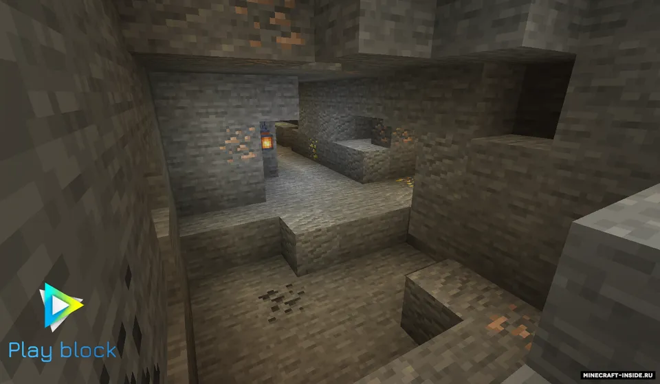 Bloklardan tugmani top — Minecraft xarita, rasm 1