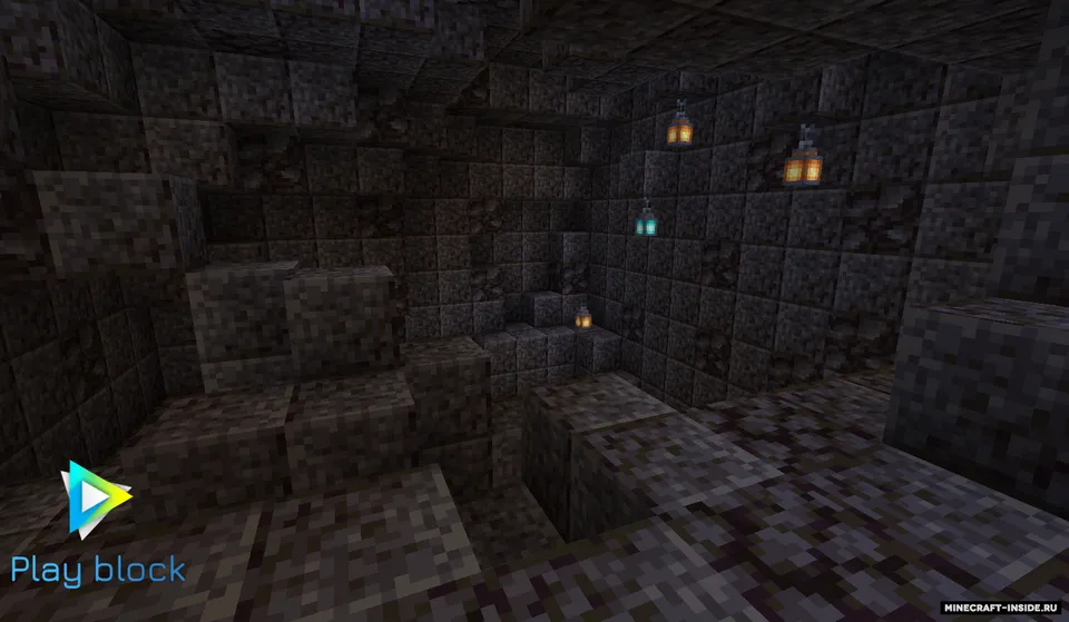 Bloklardan tugmani top — Minecraft xarita, rasm 2