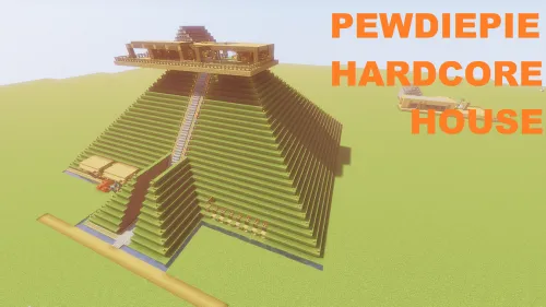 PewDiePie Hardcore House — Minecraft xarita, rasm 1