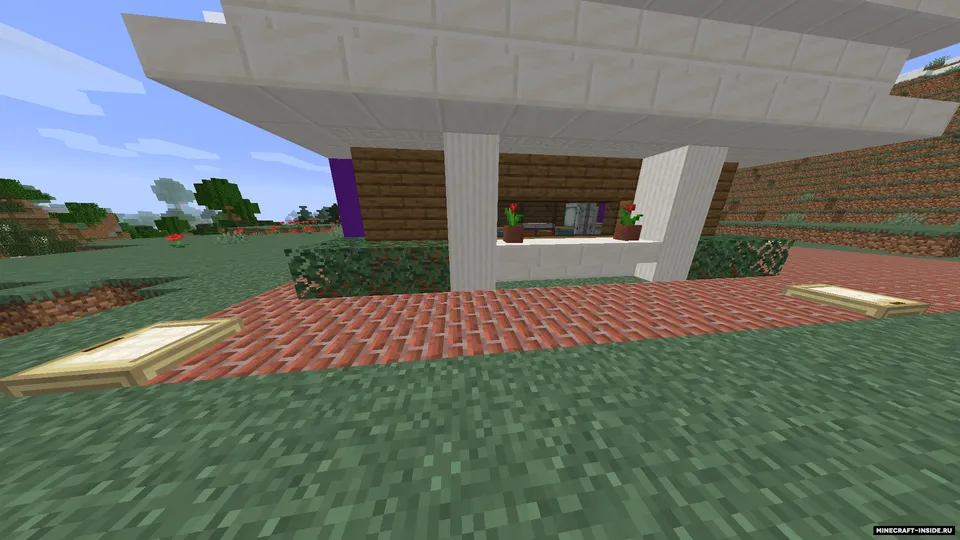 Tog'lar va o'rmon yonidagi High-Tech uy — Minecraft xarita, rasm 3