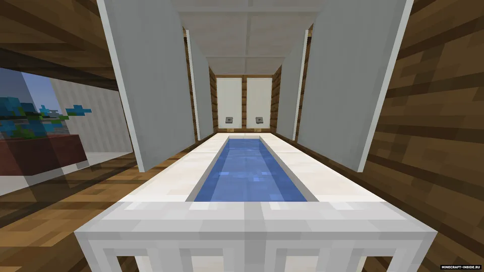 Tog'lar va o'rmon yonidagi High-Tech uy — Minecraft xarita, rasm 6