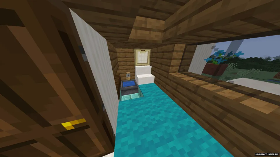 Tog'lar va o'rmon yonidagi High-Tech uy — Minecraft xarita, rasm 7