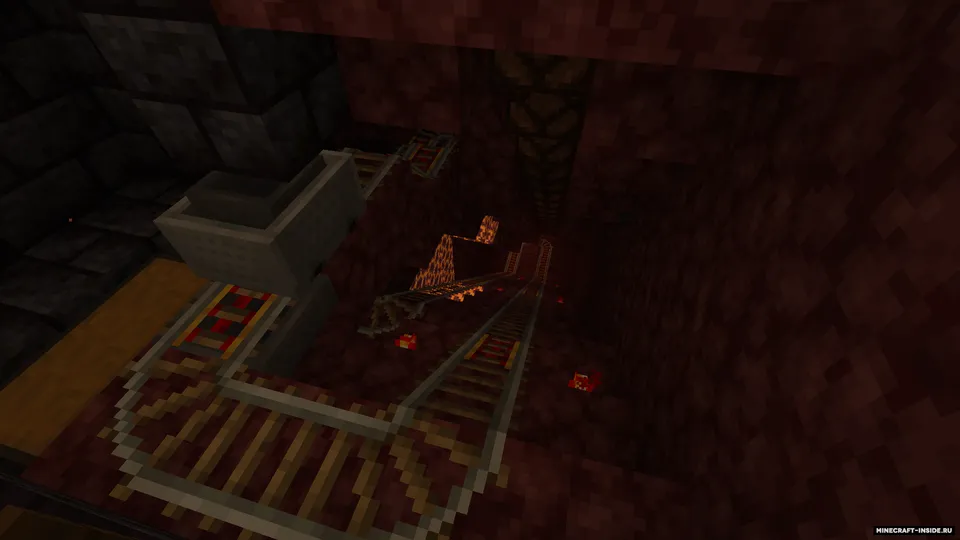 Piglinlar bastionligi (tiklangan) — Minecraft xarita, rasm 2