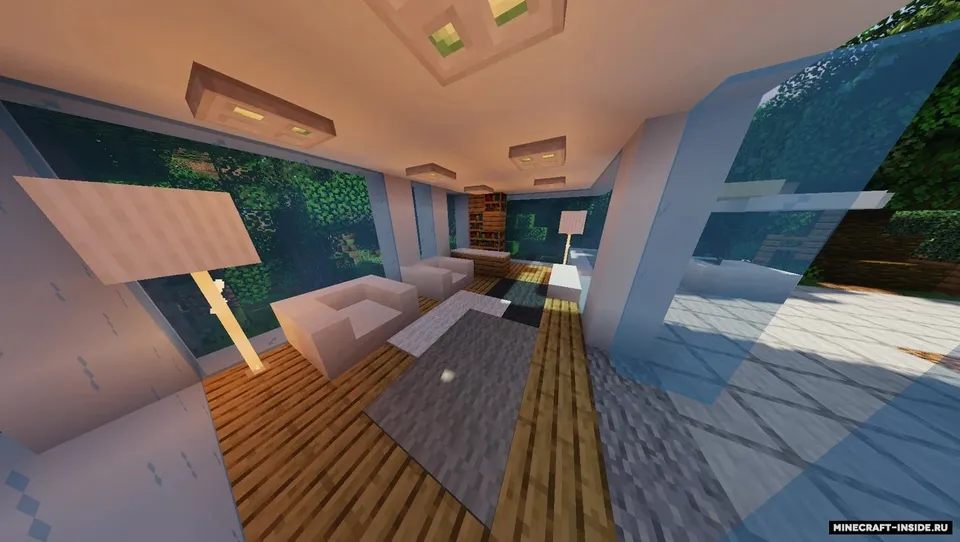 Modern House In The Mountains — Minecraft xarita, rasm 2