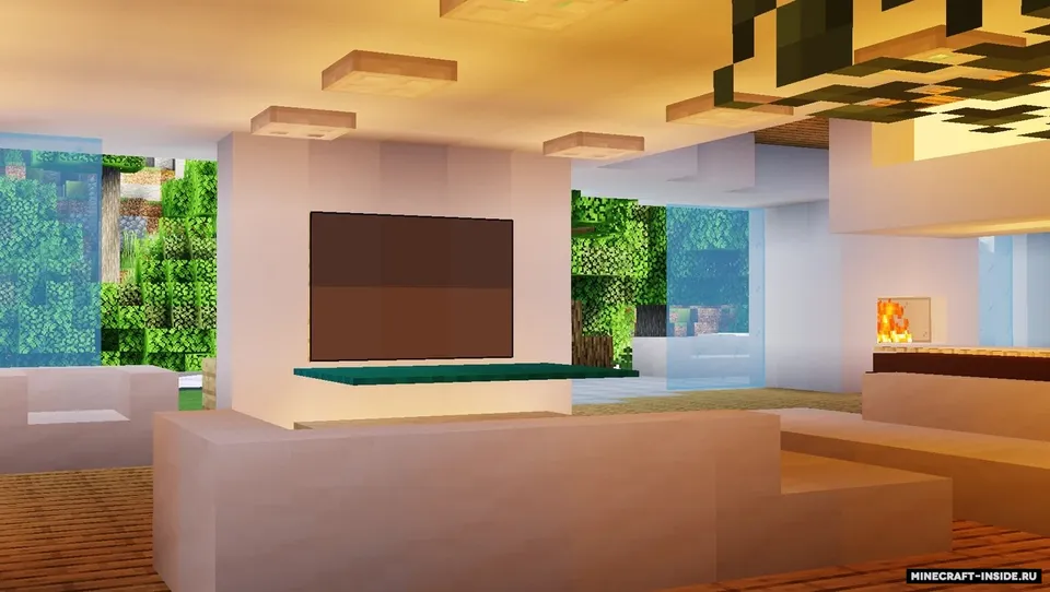 Modern House In The Mountains — Minecraft xarita, rasm 6