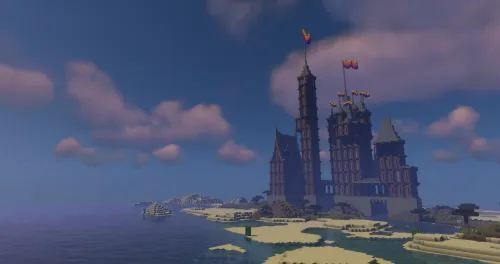 Savannadagi qasr-hovli — Minecraft xarita, rasm 1