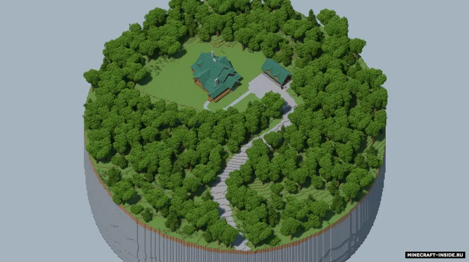 Woodland Log Home — Minecraft xarita, rasm 3