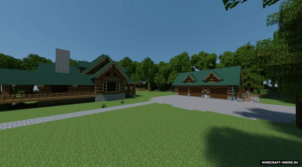 Woodland Log Home — Minecraft xarita, rasm 4