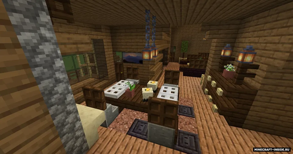 Woodland Log Home — Minecraft xarita, rasm 5