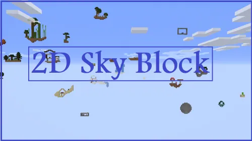 2D SkyBlock — Minecraft xarita, rasm 1