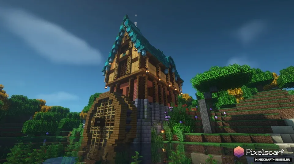 Fantasy Watermill House — Minecraft xarita, rasm 4