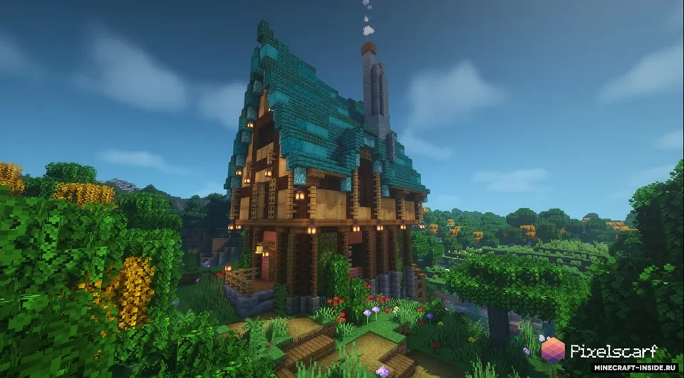 Fantasy Watermill House — Minecraft xarita, rasm 5