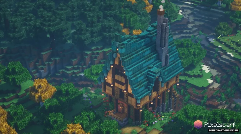Fantasy Watermill House — Minecraft xarita, rasm 6