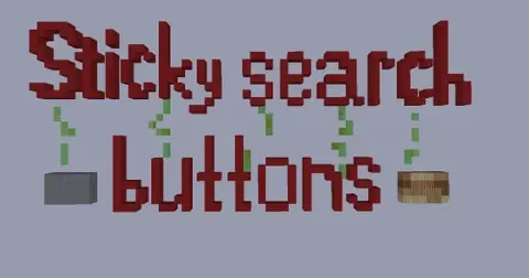 Sticky Searches Buttons